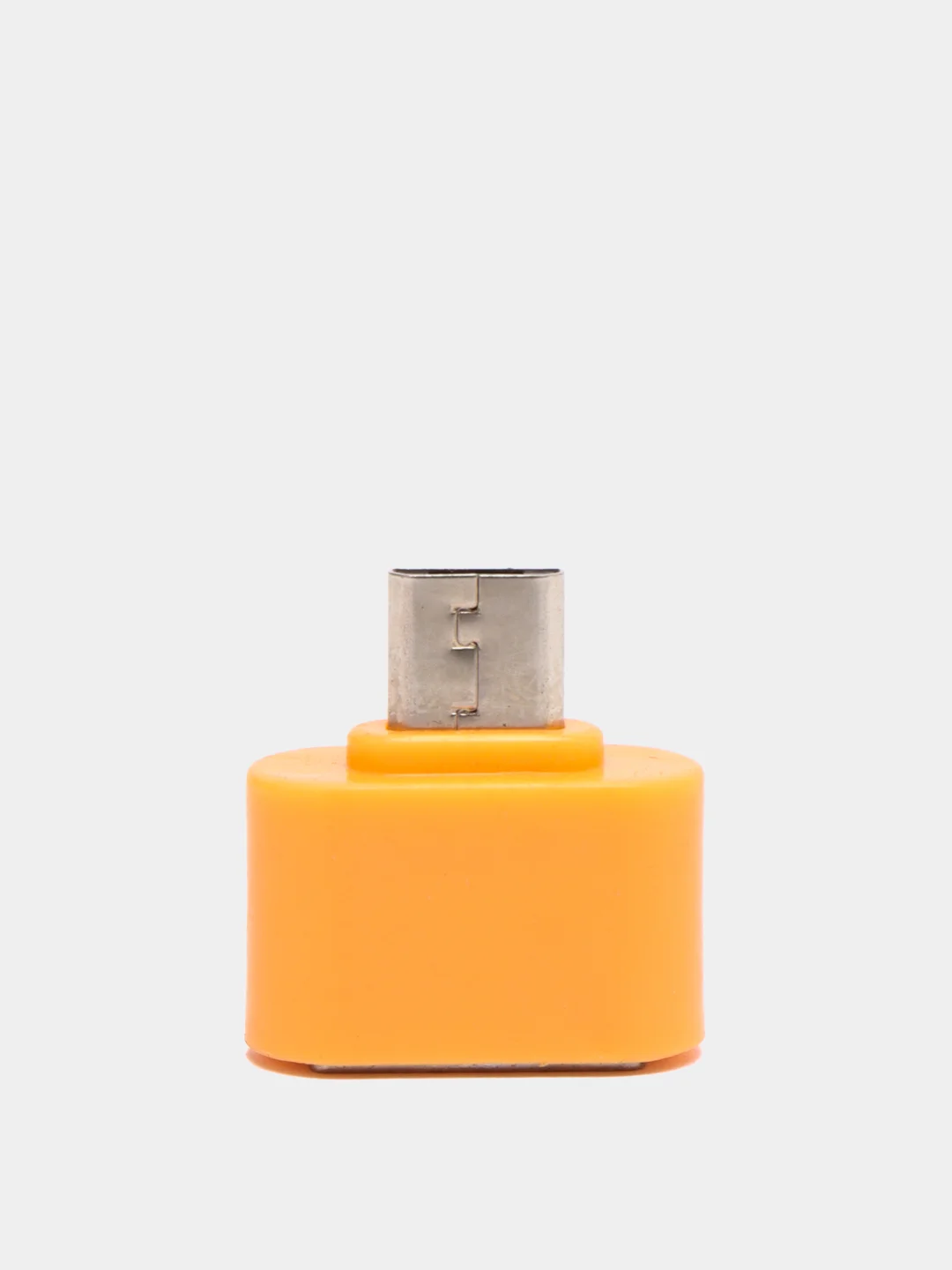 Оранжевый otg-переходник USB (мама) - micro USB (папа)