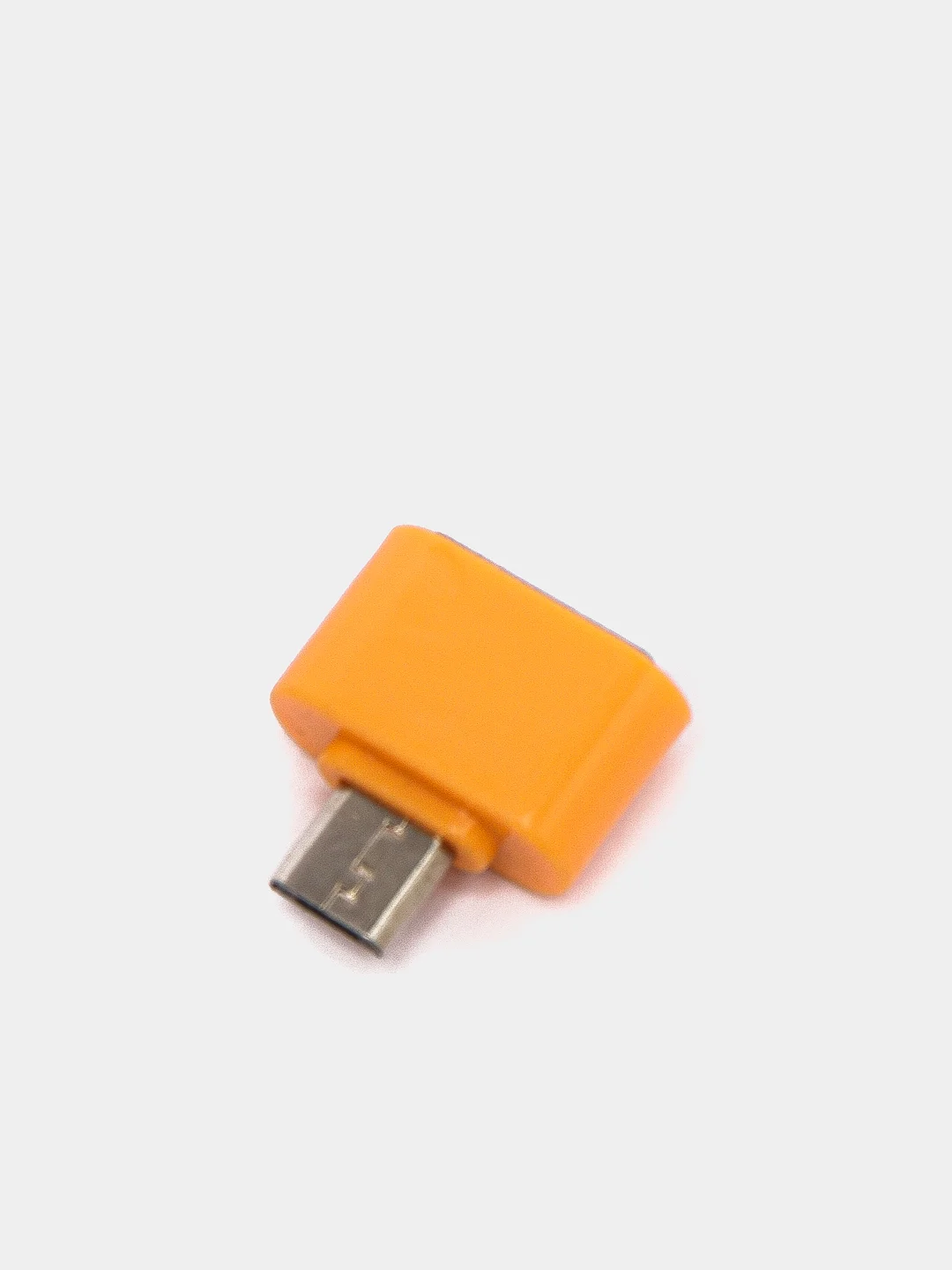 Оранжевый otg-переходник USB (мама) - micro USB (папа)