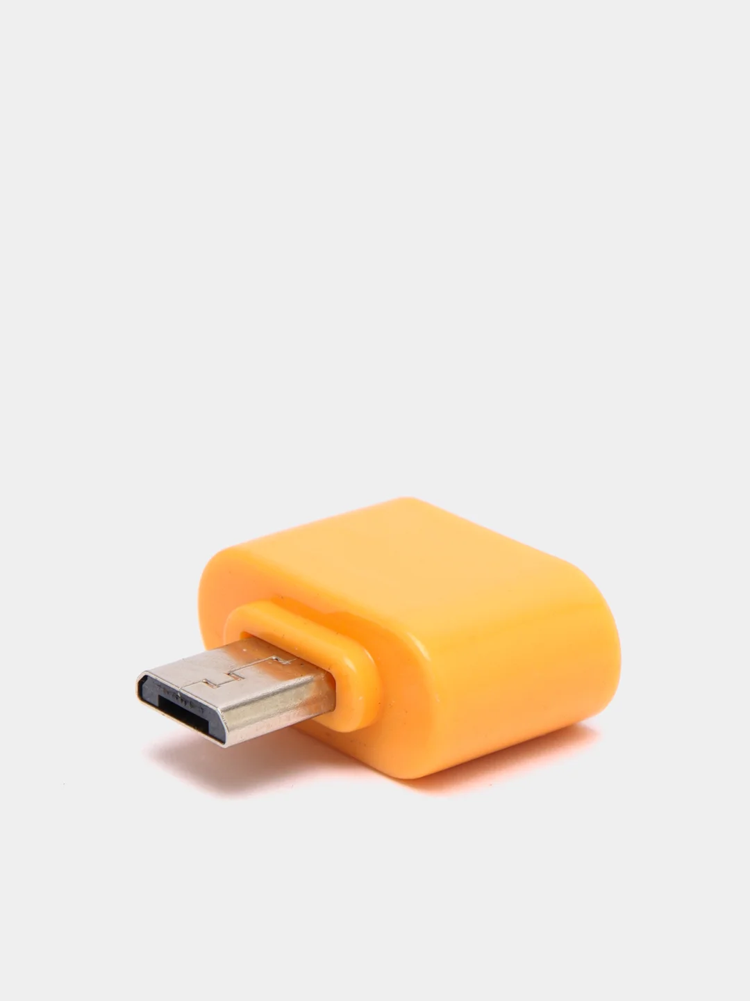 Оранжевый otg-переходник USB (мама) - micro USB (папа)