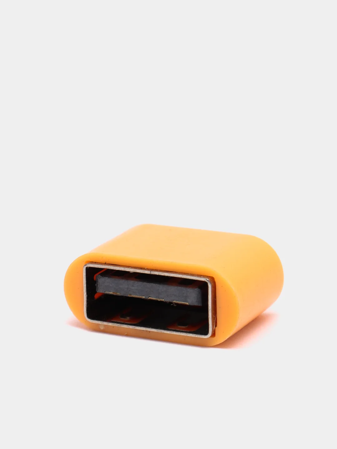 Оранжевый otg-переходник USB (мама) - micro USB (папа)