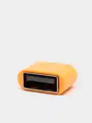 Оранжевый otg-переходник USB (мама) - micro USB (папа)