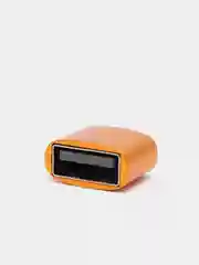 Бронзовый otg-переходник USB (мама) - micro USB (папа)