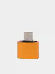 Бронзовый otg-переходник USB (мама) - micro USB (папа)