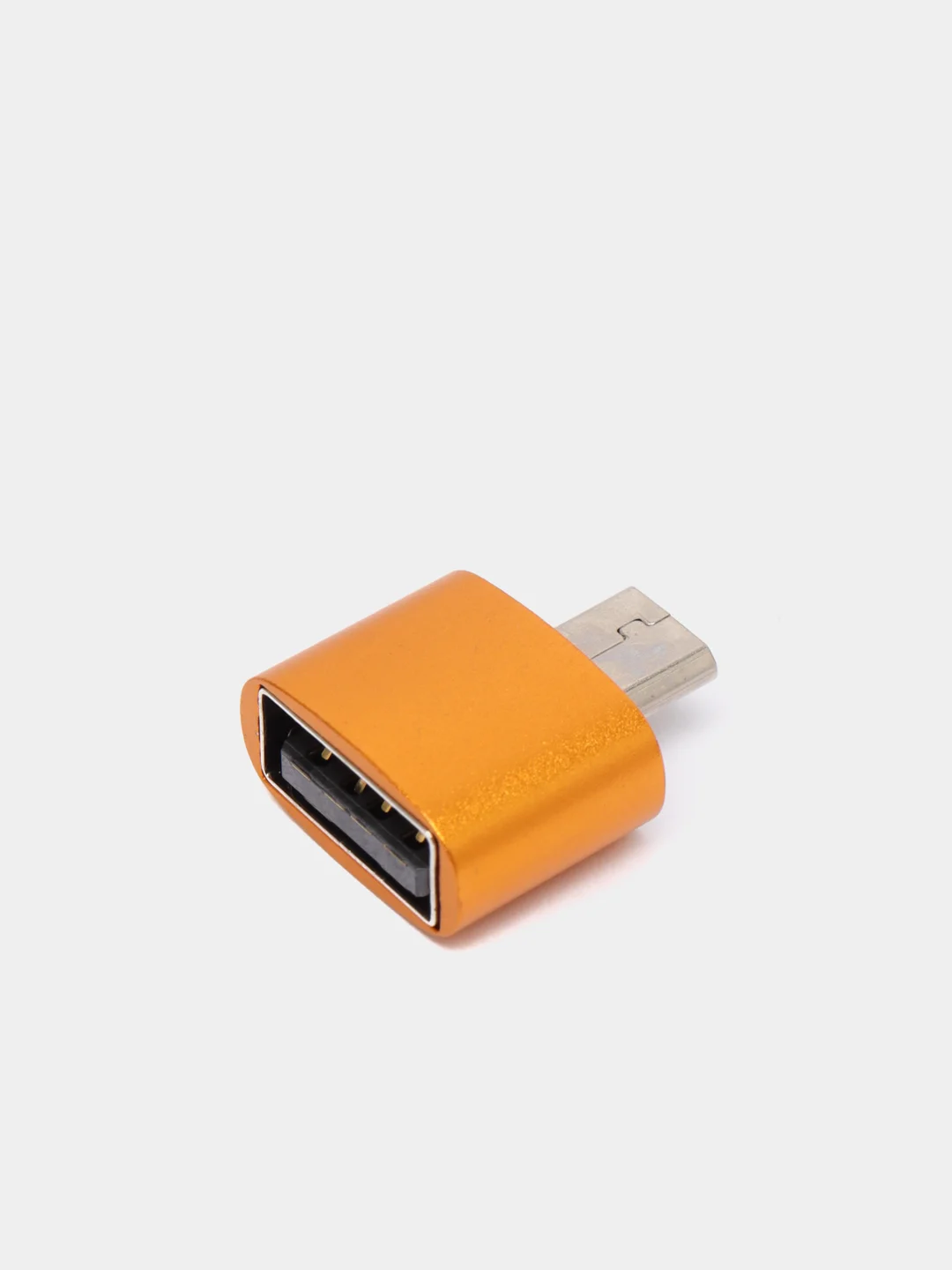 Бронзовый otg-переходник USB (мама) - micro USB (папа)