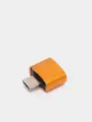 Бронзовый otg-переходник USB (мама) - micro USB (папа)