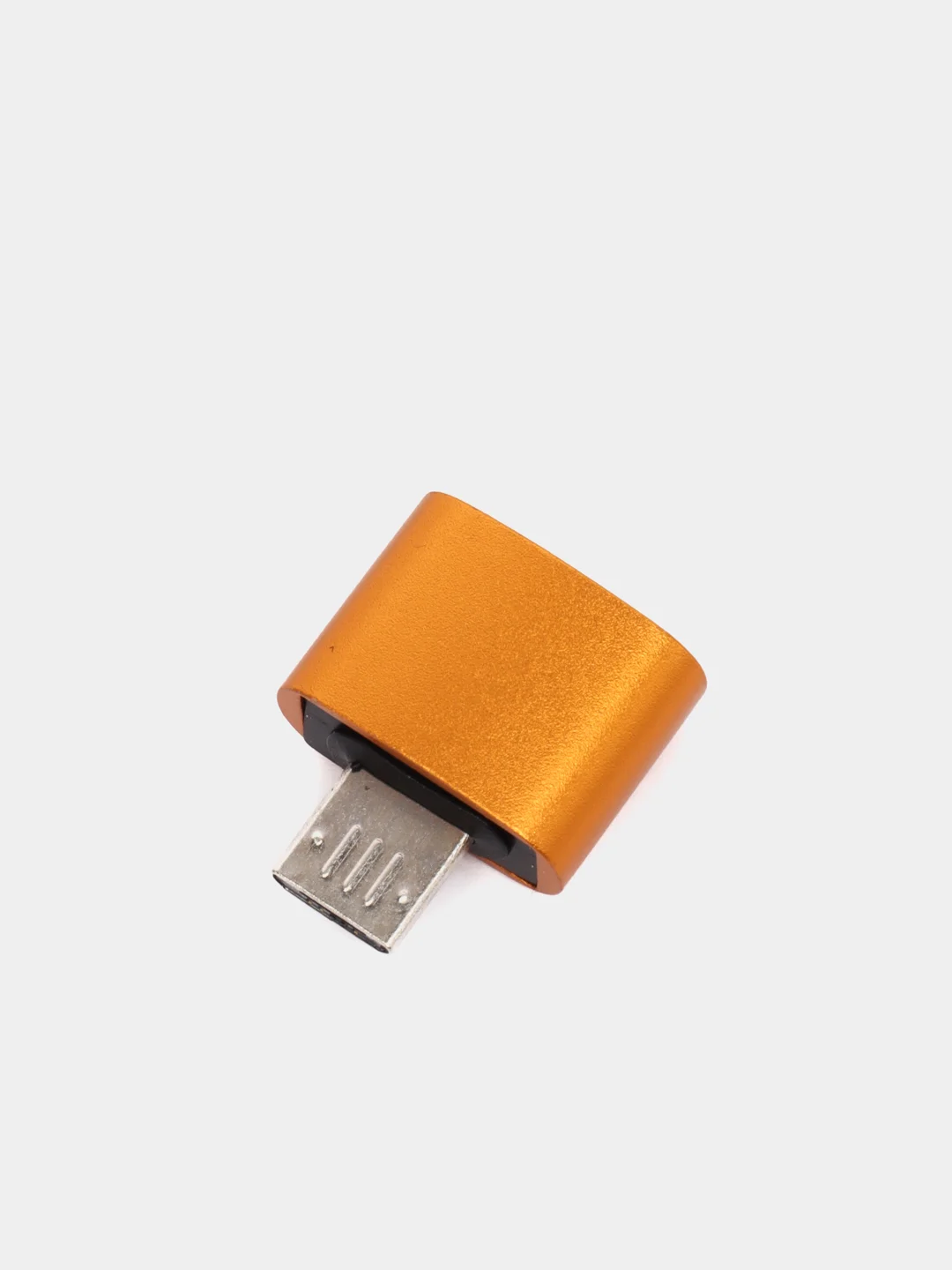 Бронзовый otg-переходник USB (мама) - micro USB (папа)