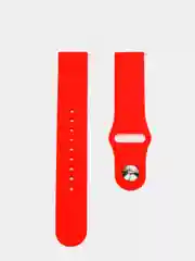 Красный ремешок для часов Xiaomi AmazFit Bip / Samsung Galaxy Watch Active, 20мм , универсальный