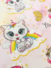 Бумага упаковочная "Котяу", глянцевая, с золотым лаком, 0,5 х 0,7 м