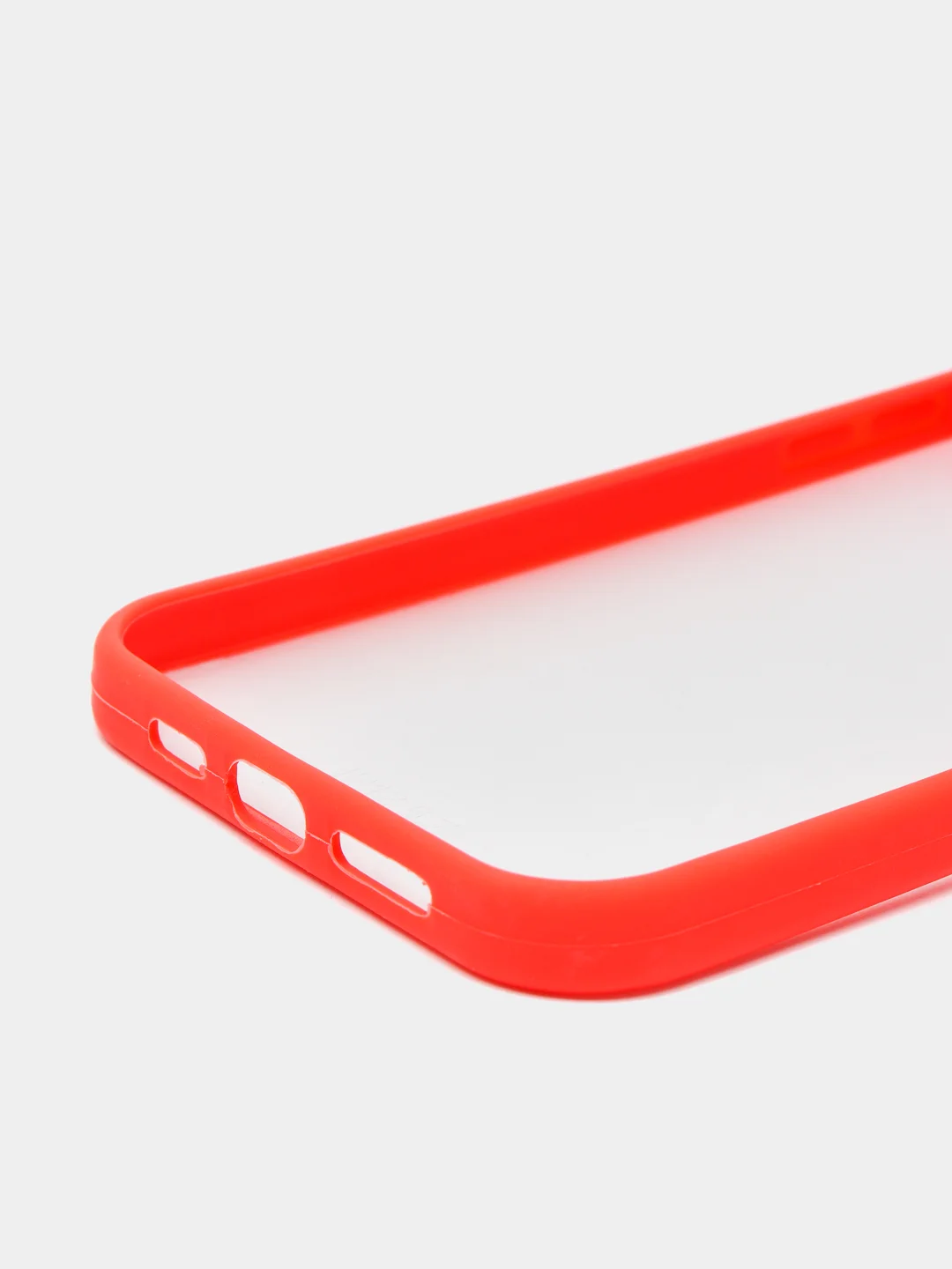 Красный чехол с защитой камеры для iPhone 12 PRO MAX (Матовый Чехол)