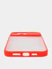 Красный чехол с защитой камеры для iPhone 12  PRO MAX (Матовый Чехол)