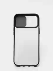 Черный чехол с защитой камеры для iPhone 12  PRO MAX (Матовый Чехол)