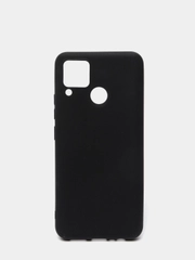 Накладка силиконовая для Realme C15 черная матовая
