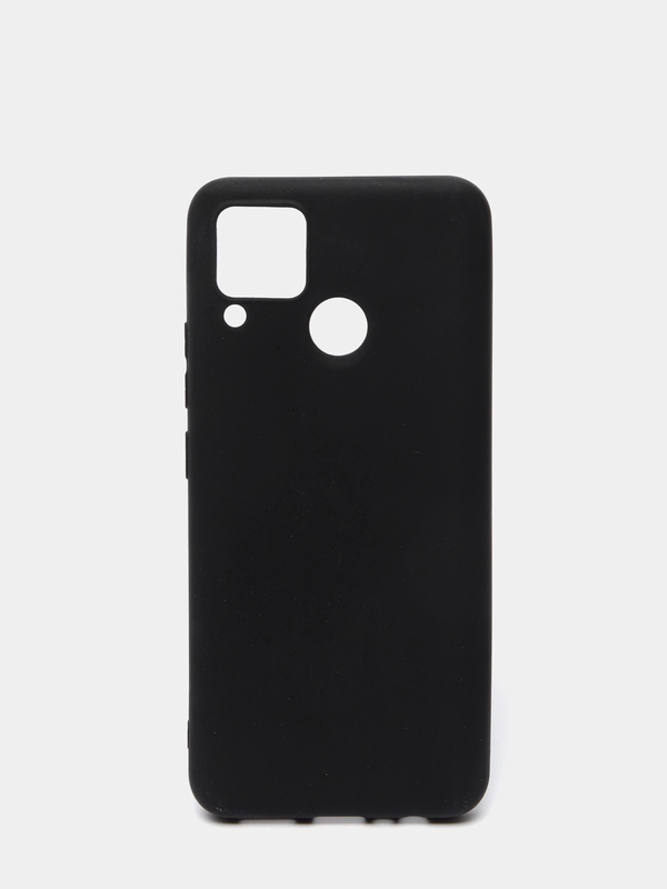 Накладка силиконовая для Realme C15 черная матовая