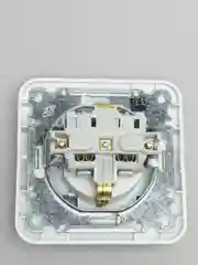 Розетка с крышкой Makel Mimoza, белая, 16А, 12029