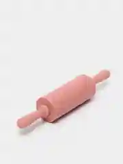 Розовый скалка силиконовая малая, 23 х 4 см