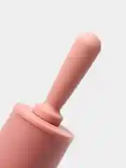 Розовый скалка силиконовая малая, 23 х 4 см