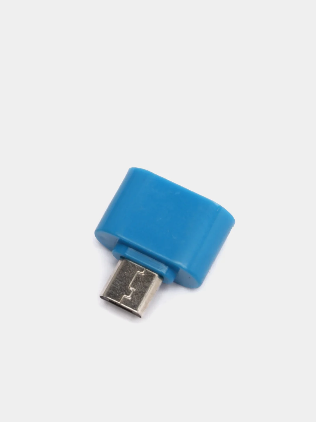 Синий otg-переходник USB (мама) - micro USB (папа)
