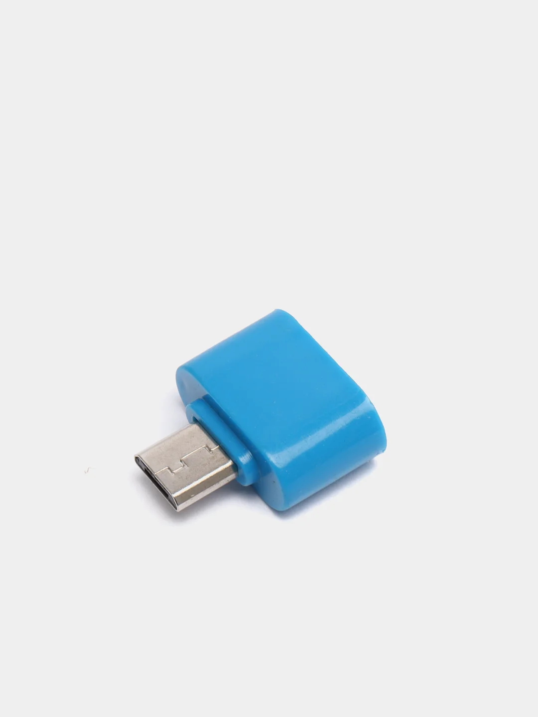 Синий otg-переходник USB (мама) - micro USB (папа)
