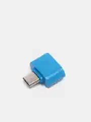 Синий otg-переходник USB (мама) - micro USB (папа)