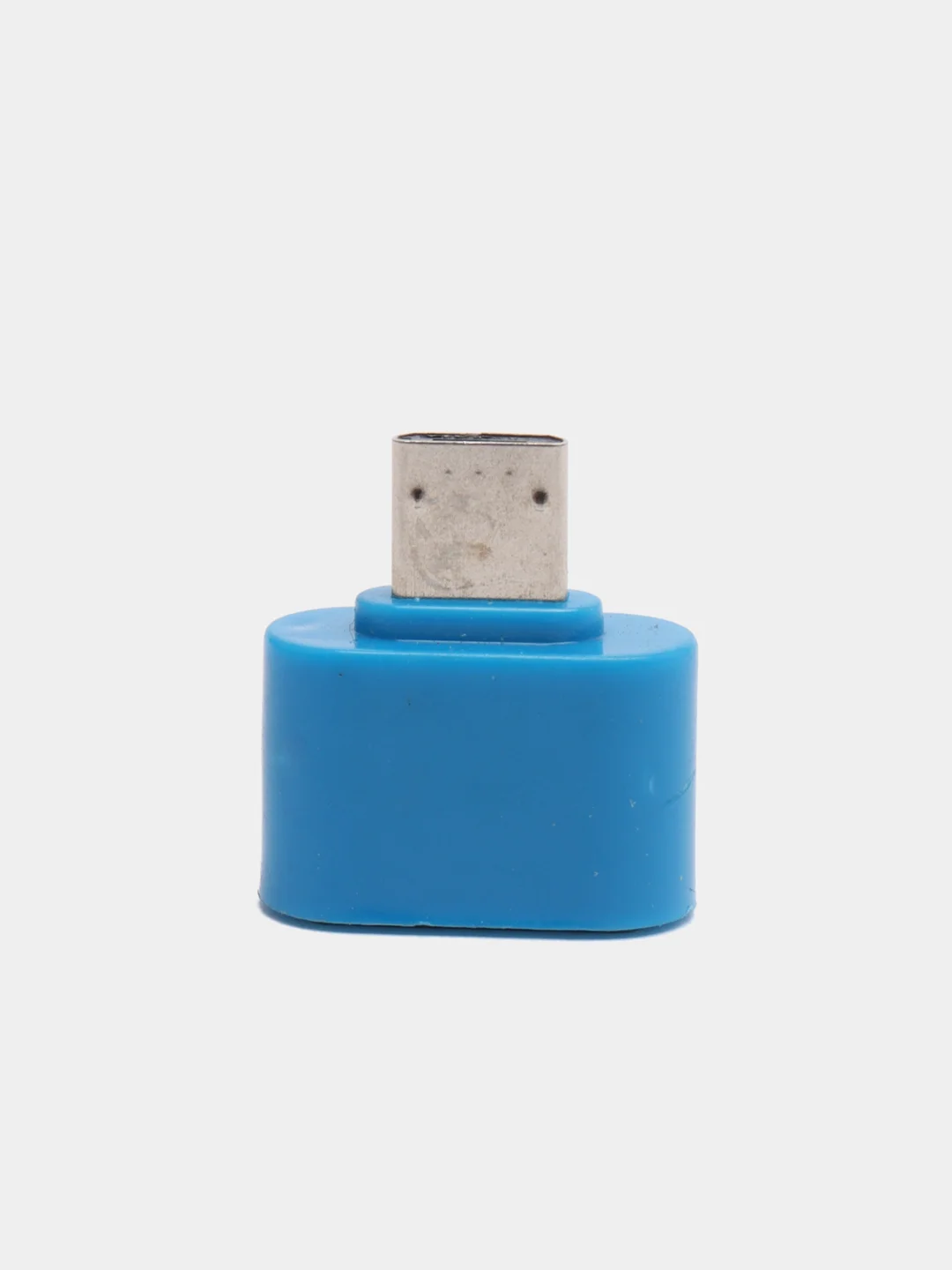 Синий otg-переходник USB (мама) - micro USB (папа)