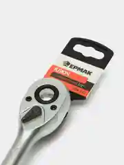 Ключ гаечный трещоточный 1/2" со встроенной трещоткой и прорезиненной ручкой, длина 26 см