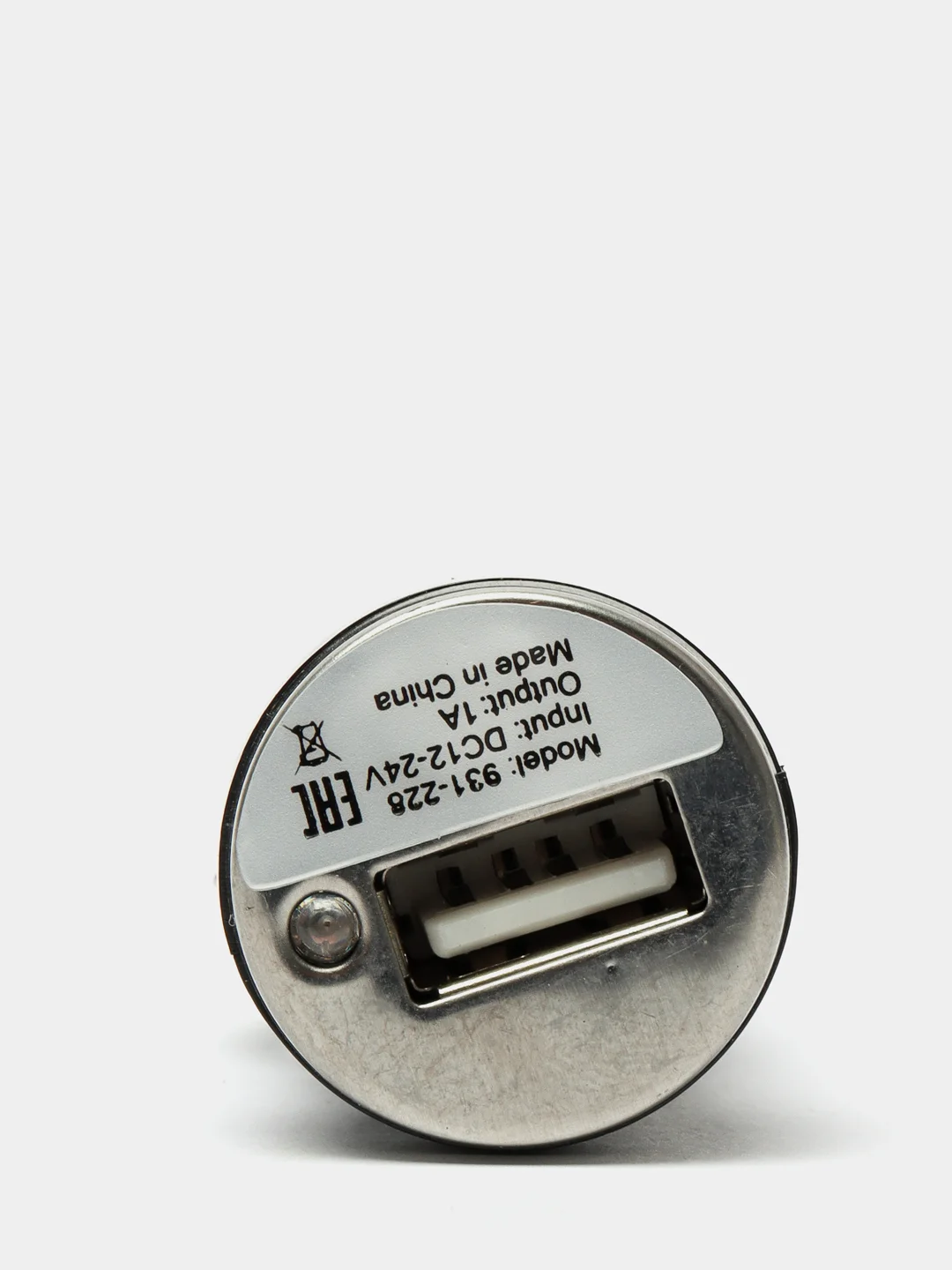 Зарядное устройство USB для прикуривателя, ток 1 Aмпер, питание 12-24 В