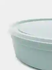 Бирюзовый салатник / миска / контейнер круглая с крышкой IDEA