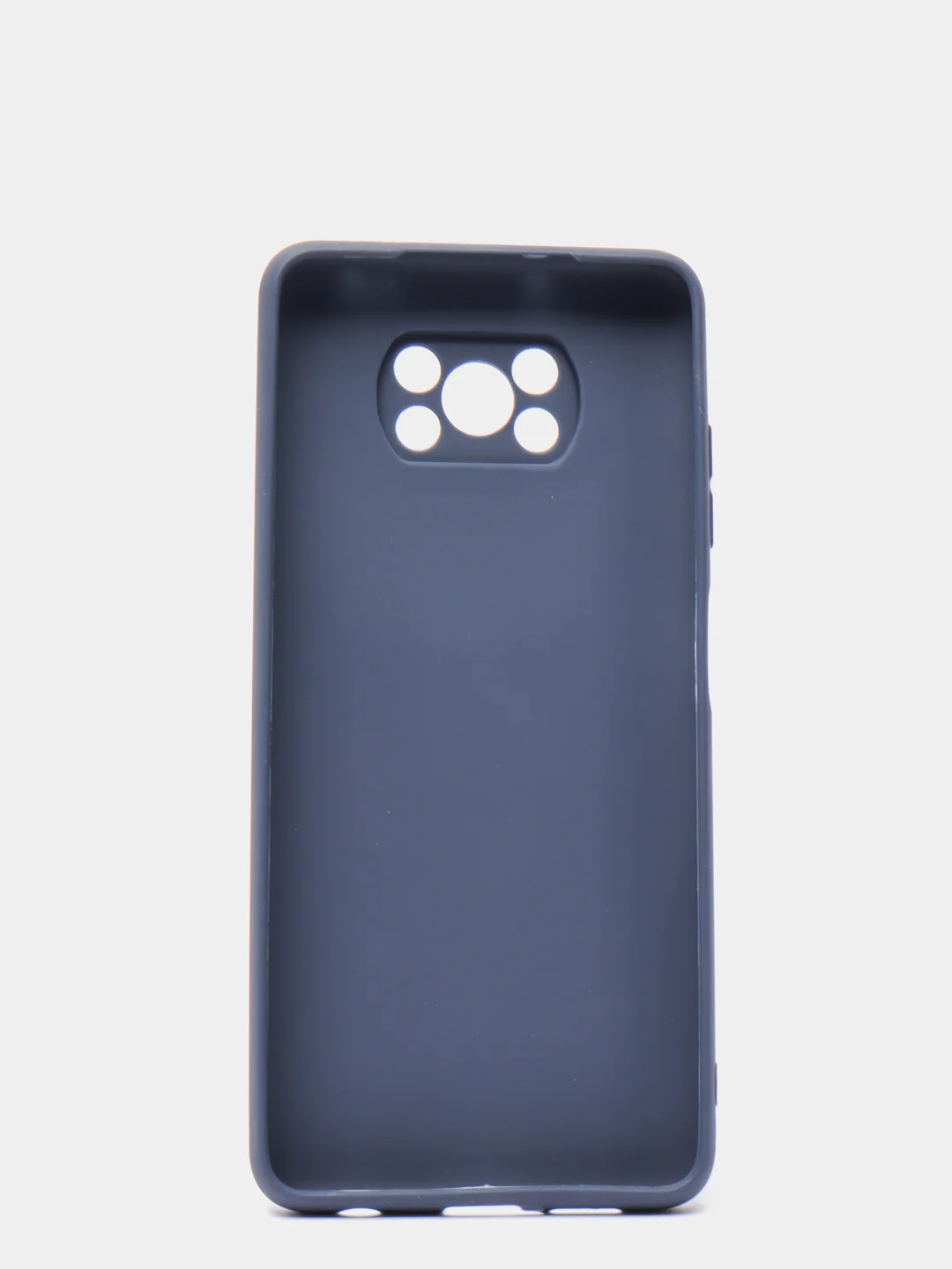 Индиго чехол Xiaomi Poco X3 (NFC) / X3 Pro, силиконовый, цветной, матовый