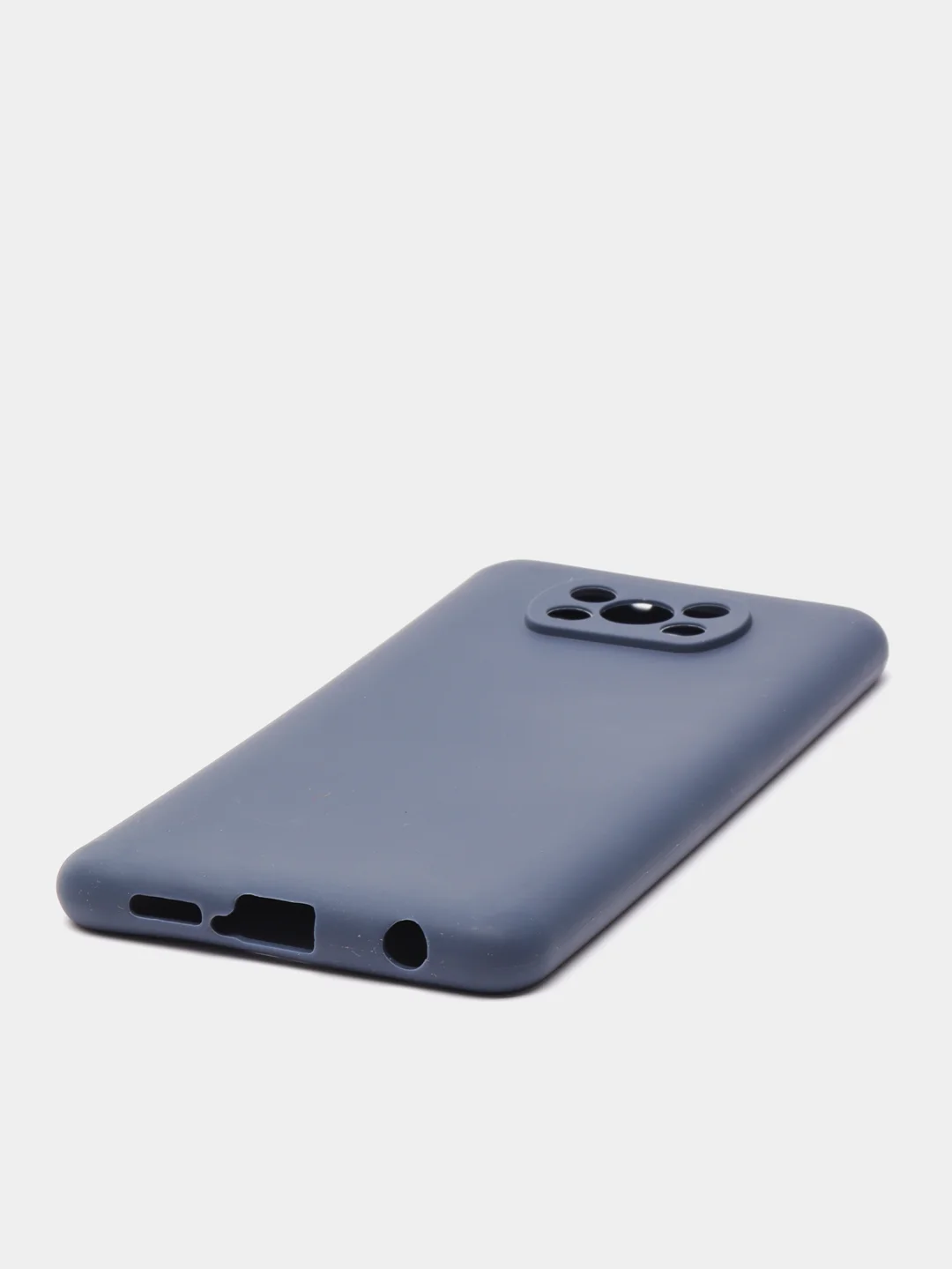 Индиго чехол Xiaomi Poco X3 (NFC) / X3 Pro, силиконовый, цветной, матовый
