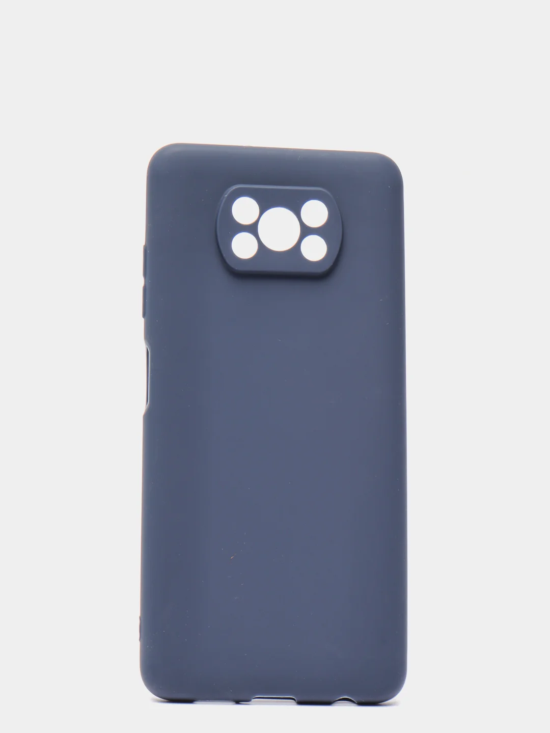 Индиго чехол Xiaomi Poco X3 (NFC) / X3 Pro, силиконовый, цветной, матовый