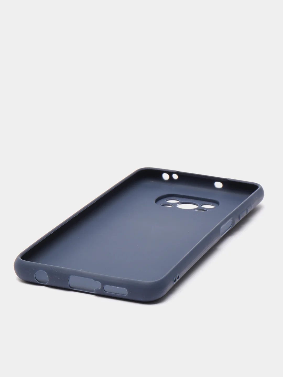 Индиго чехол Xiaomi Poco X3 (NFC) / X3 Pro, силиконовый, цветной, матовый