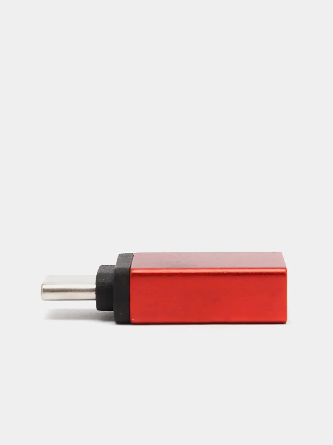 Красный адаптер переходник usb type c на usb otg