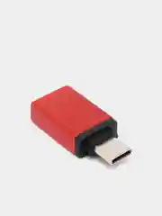 Красный адаптер переходник usb type c на usb otg