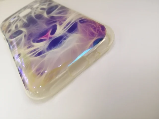 Силиконовый с рисунком чехол Samsung j1 (j100)