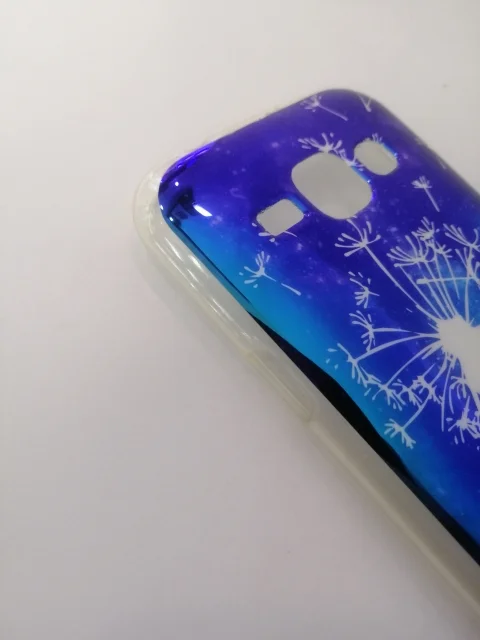 Силиконовый с рисунком чехол Samsung j1 (j100)
