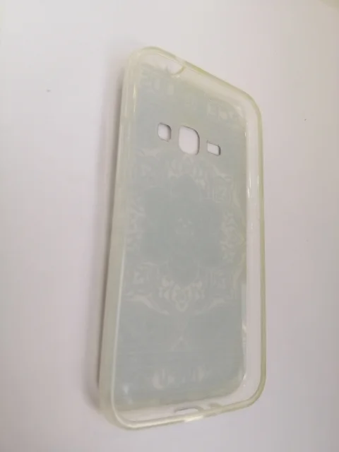 Силиконовый с рисунком чехол Samsung j1 (j100)