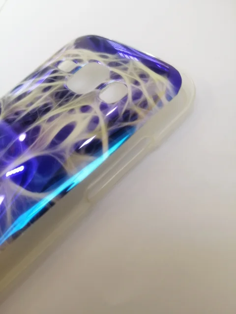 Силиконовый с рисунком чехол Samsung j1 (j100)