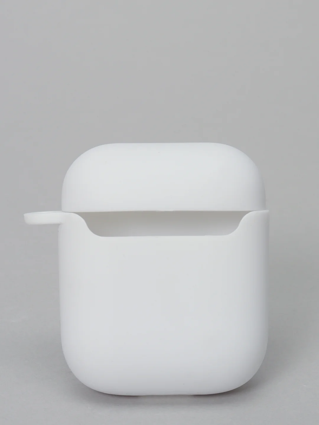 Угольный силиконовый чехол для наушников Apple Airpods 1, 2. с принтом Nike, Nasa (Найк, Наса))