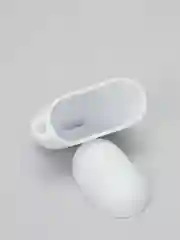 Угольный силиконовый чехол для наушников Apple Airpods 1, 2. с принтом Nike, Nasa (Найк, Наса))