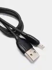 Черный кабель зарядный, зарядка для айфон Iphone Lightning, 1м, черный