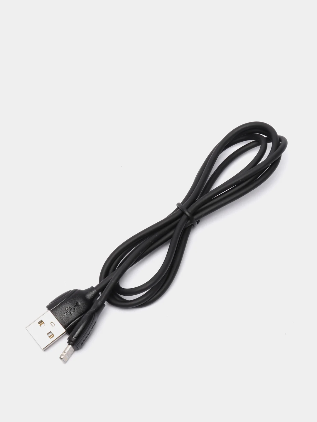 Черный кабель зарядный, зарядка для айфон Iphone Lightning, 1м, черный