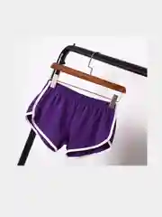 Фиолетовый летние женские шорты