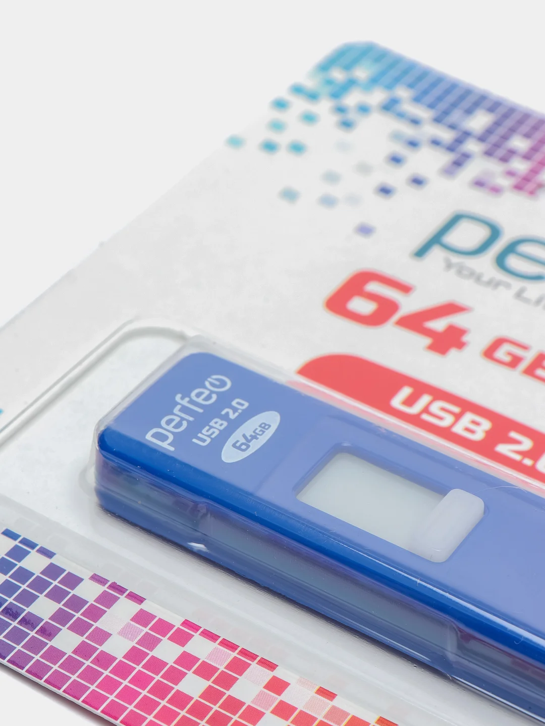 Флешка на 64GB S03 Blue USB 2.0, Perfeo