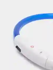 Синий светящийся ошейник для собак