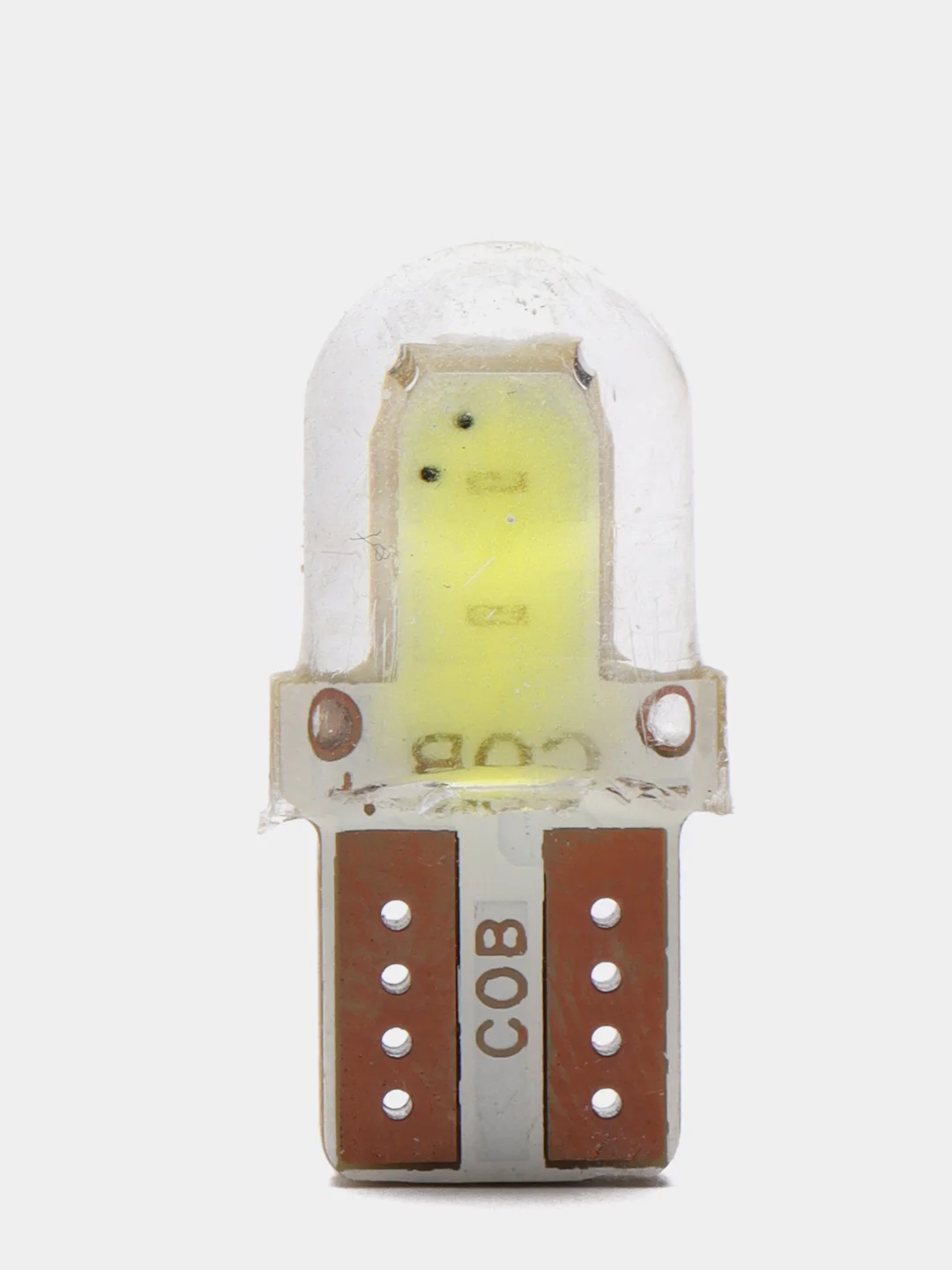 Автолампа светодиодная T10 W5W, 2 COB, габарит, 12 В, свет белый
