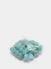 Бирюзовый бусины акриловые 6мм, 8 мм,    100шт