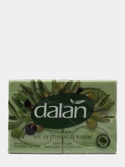 Натуральное турецкое мыло с оливковым маслом для бани и рук Dalan, 500 гр, 4*125 г