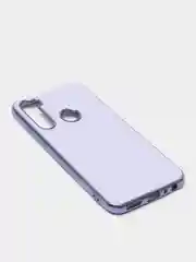 Лавандовый чехол Xiaomi Redmi Note 8 2019/21 цветной, силиконовый, с глянцевой рамкой (Редми Нот 8)