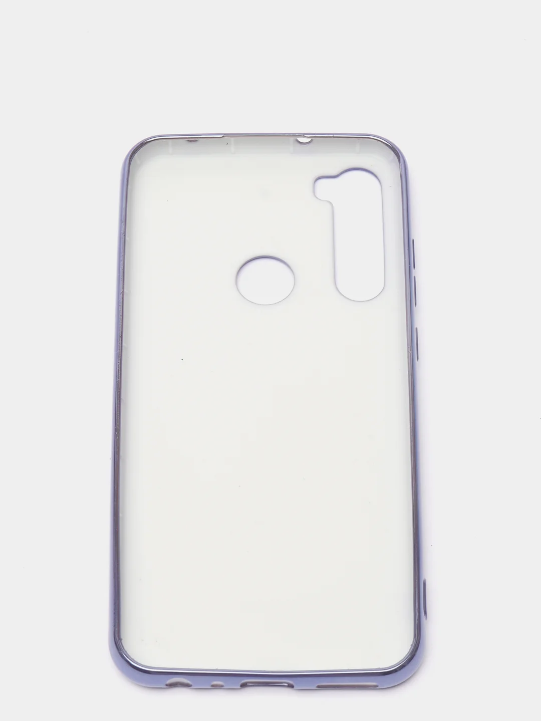 Лавандовый чехол Xiaomi Redmi Note 8 2019/21 цветной, силиконовый, с глянцевой рамкой (Редми Нот 8)