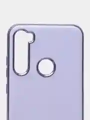Лавандовый чехол Xiaomi Redmi Note 8 2019/21 цветной, силиконовый, с глянцевой рамкой (Редми Нот 8)